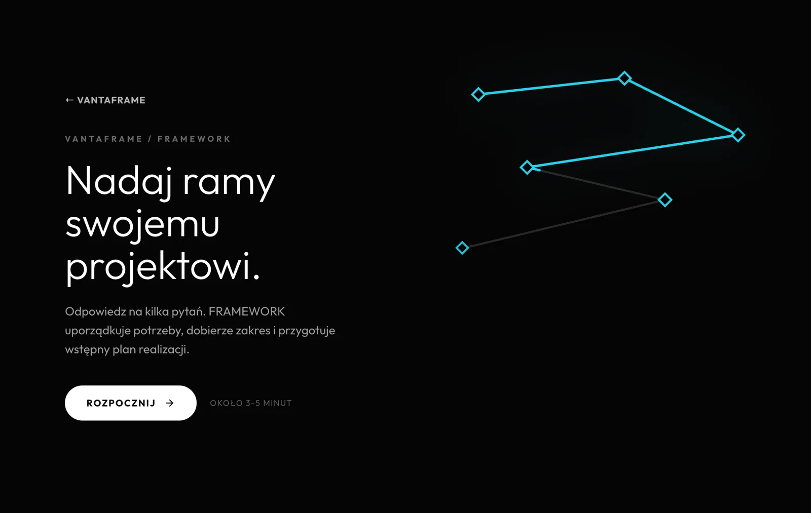 FRAMEWORK — ekran startowy kreatora